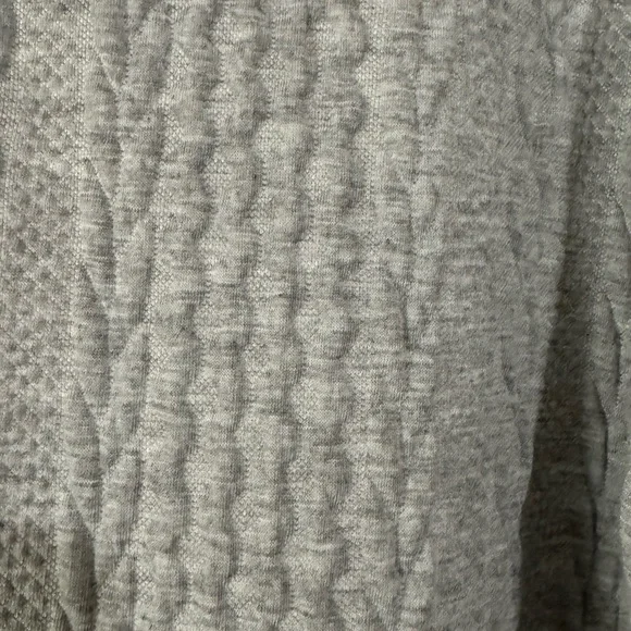 SHEIN Gray Long Sleeve Cable Knit Dress - Picture 5 of 6